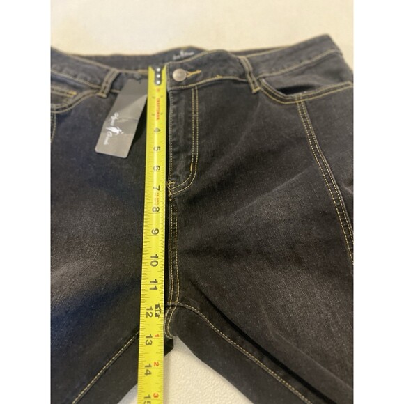 Agnes Orinda Womens Plus Size Jeans 1X Tapered Denim Color Blue - Picture 6 of 12